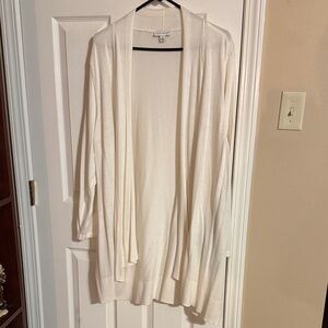 Susan Graver Elegant Ivory Cardigan